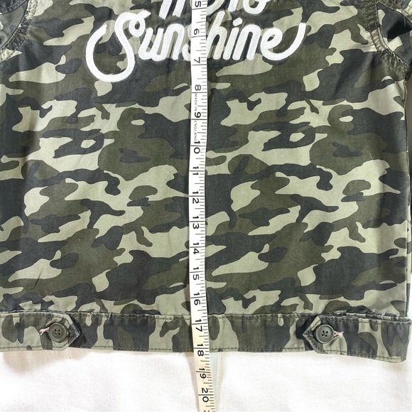 Gymboree Girls Military Jacket Camo Olive Embroidered Girlhoodcore Size 5/6 EUC - Picture 9 of 10